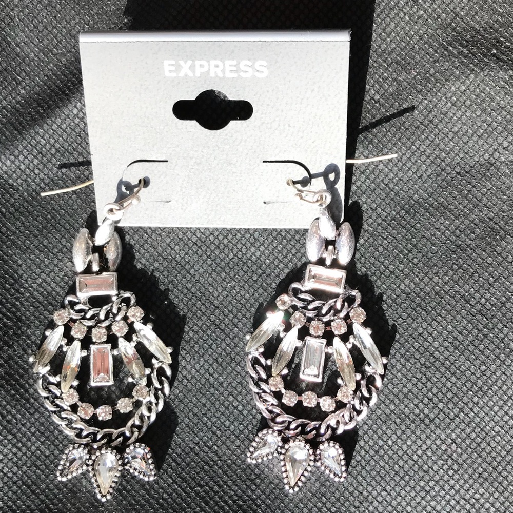 Edgy chandelier earrings